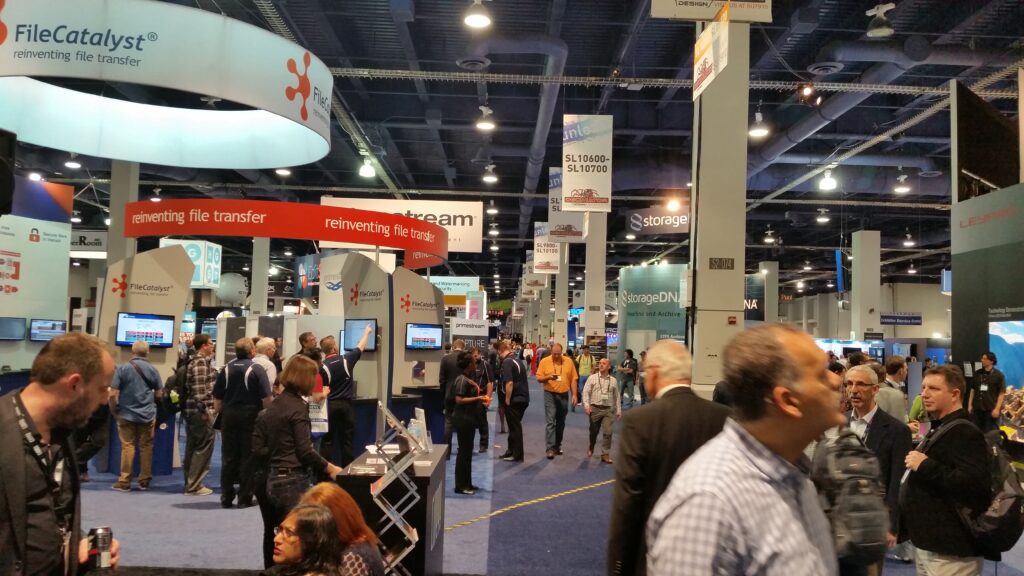 NAB Trade Show with Multiple Exhibit Booths